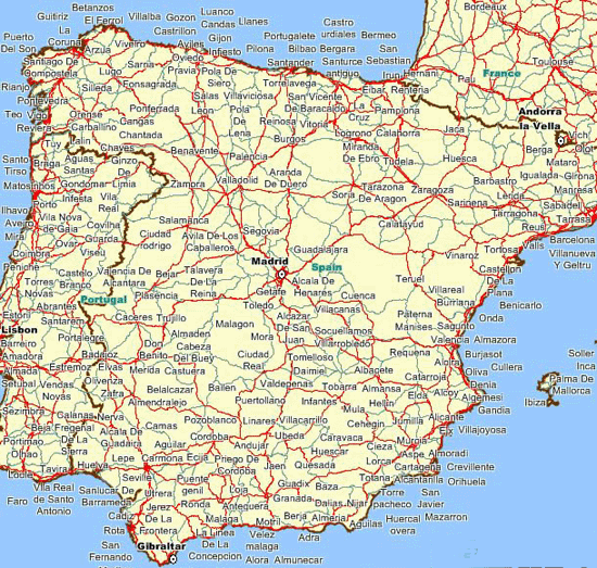 Mapas de España - Turismo por España